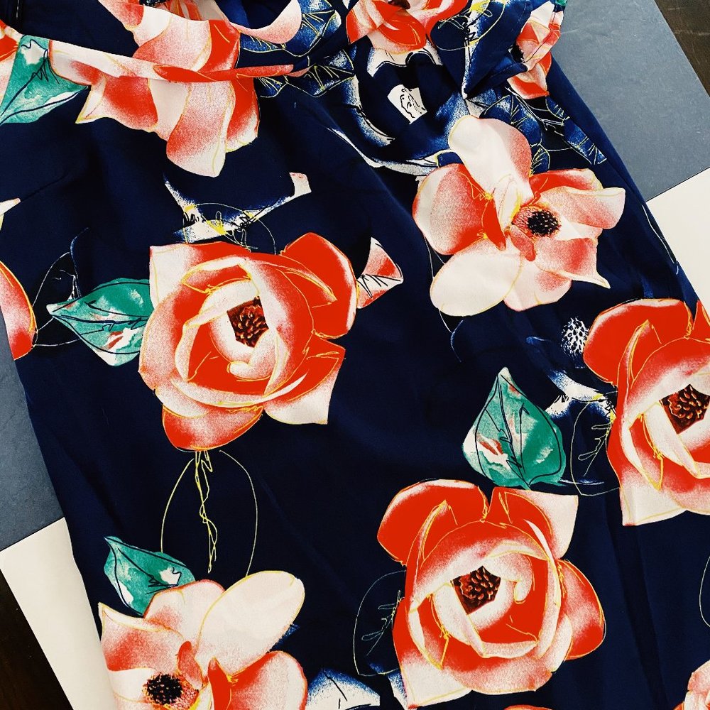 Women's BLVD Off-The-Shoulder Floral Print